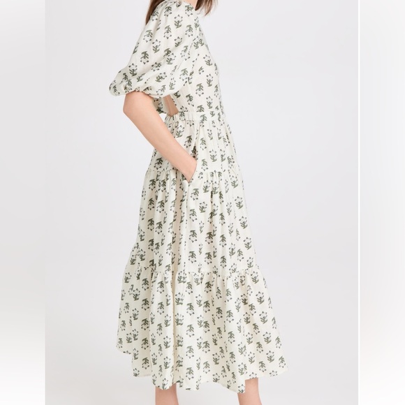 RHODE Midi Linen Dress Size Medium - Picture 9 of 17